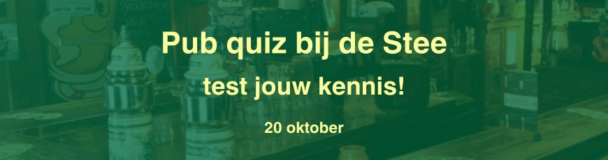 Zondag 20 oktober: Pub quiz